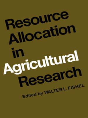 cover image of Resource Allocation in Agricultural Research